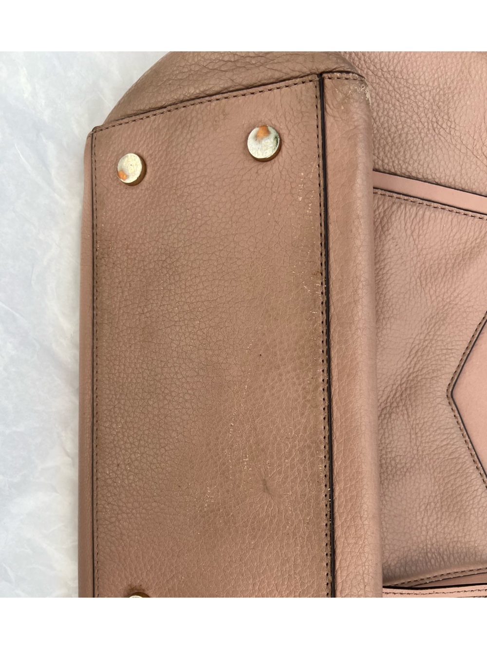 Michael Kors large mauve pebbled leather shoulder bag - Picture 5 of 16